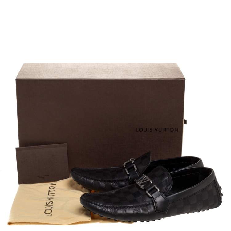 Pre Owned Louis Vuitton Damier Infini Hockenheim Mocassins Size 41