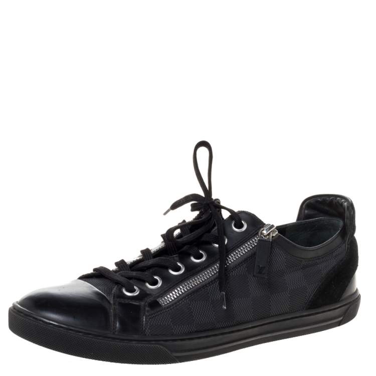 Louis Vuitton, Shoes, Authentic Louis Vuitton Sneakers Damier Print Black