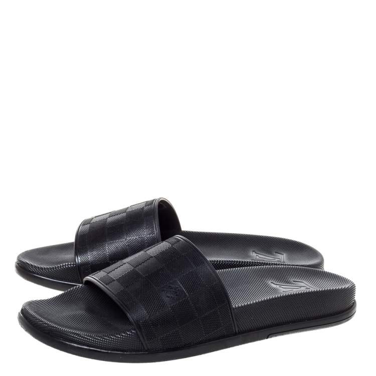 louis vuitton slides black