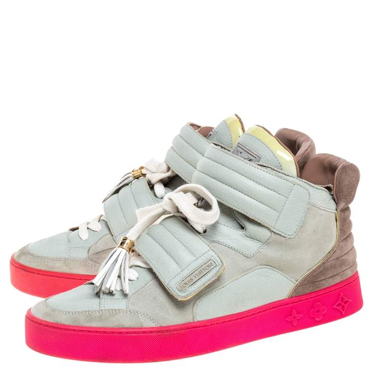 Louis Vuitton x Kanye West Multicolor Leather and Suede Jasper High Top Sneakers Size Louis Vuitton | TLC