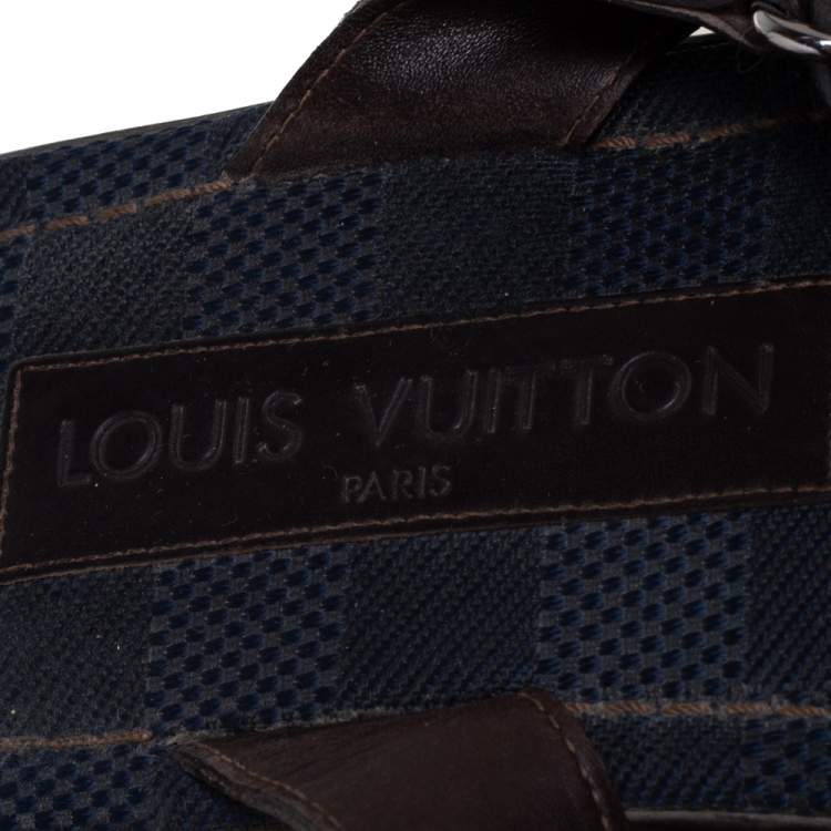 Pre Owned Louis Vuitton Brown Leather Sandals  Size 44