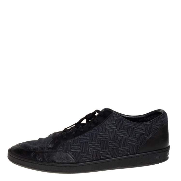 Louis Vuitton Damier Mens Sneakers, Black, 10.5