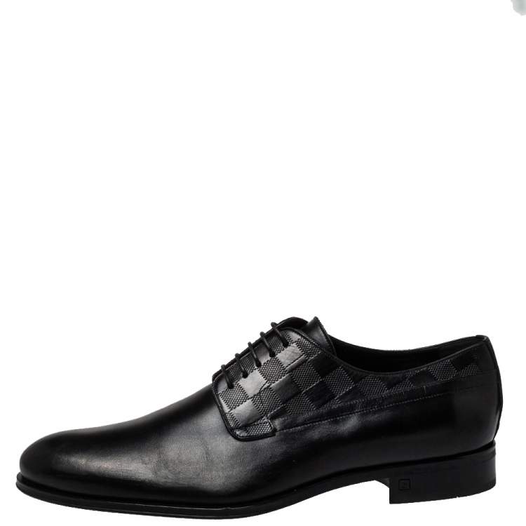 Authentic Louis Vuitton Black Oxford Mens Shoes Size US 12