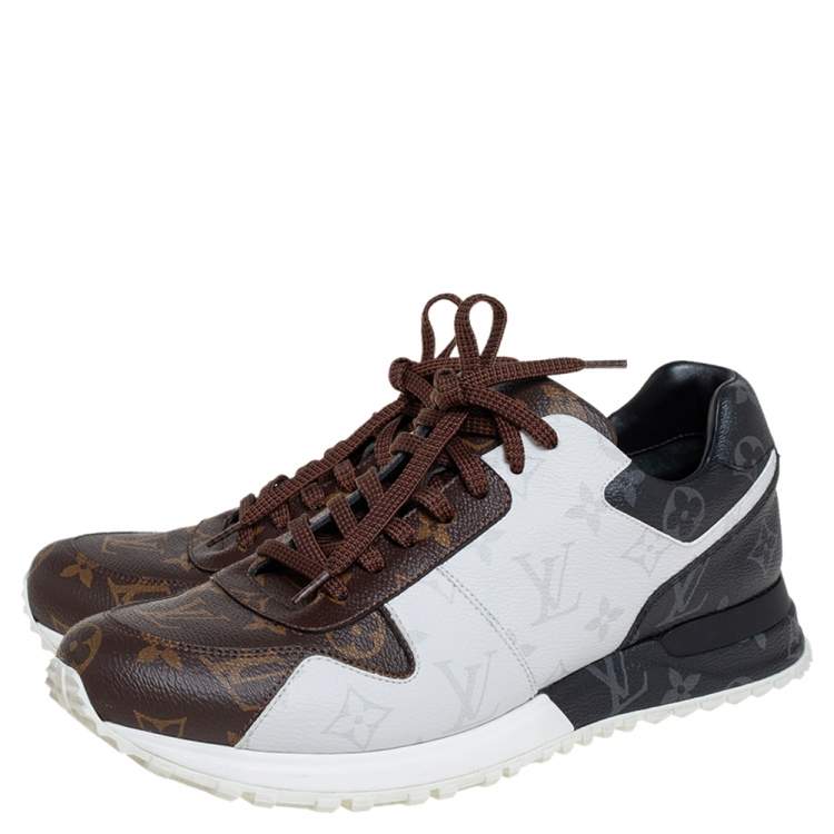 Pre Owned Louis Vuitton Tricolor Monogram Canvas Run Away Low Top Sneakers Size 41