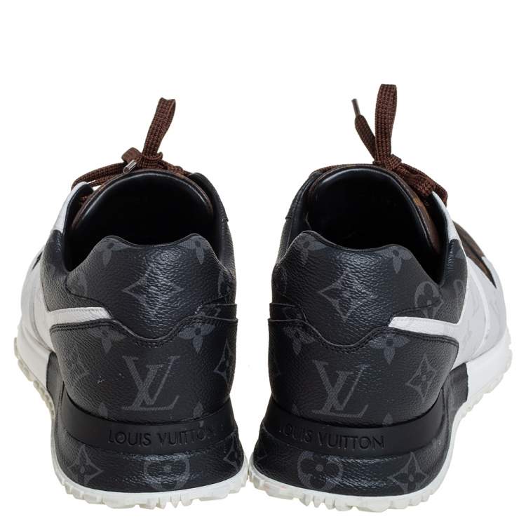 Pre Owned Louis Vuitton Tricolor Monogram Canvas Run Away Low Top Sneakers Size 41