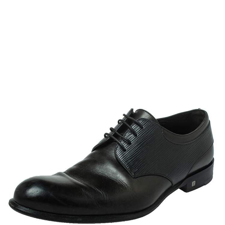 Louis Vuitton Black EPI Leather Mens Oxfords Shoes