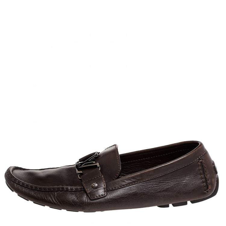 brown louis vuitton loafers