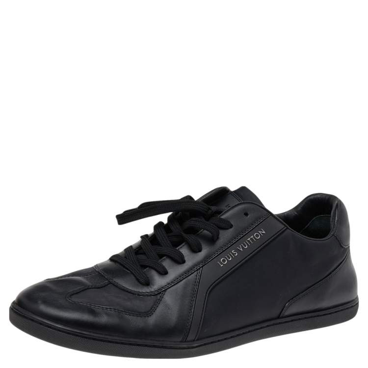 Louis Vuitton Black Fabric And Suede Low Top Sneakers Size 43 Louis Vuitton  | The Luxury Closet