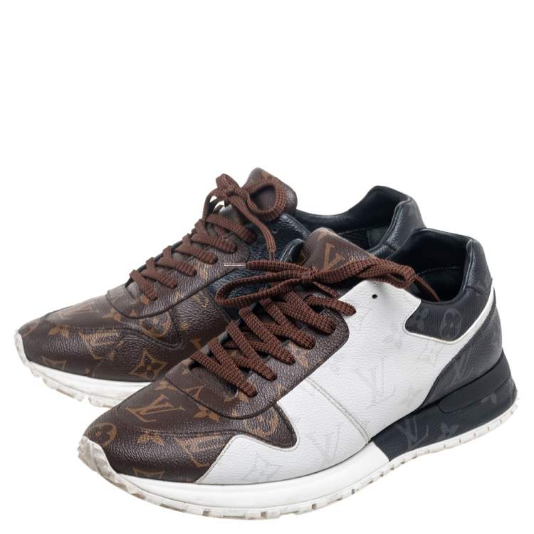 Pre Owned Louis Vuitton Tricolor Monogram Canvas Run Away Sneakers Size 41