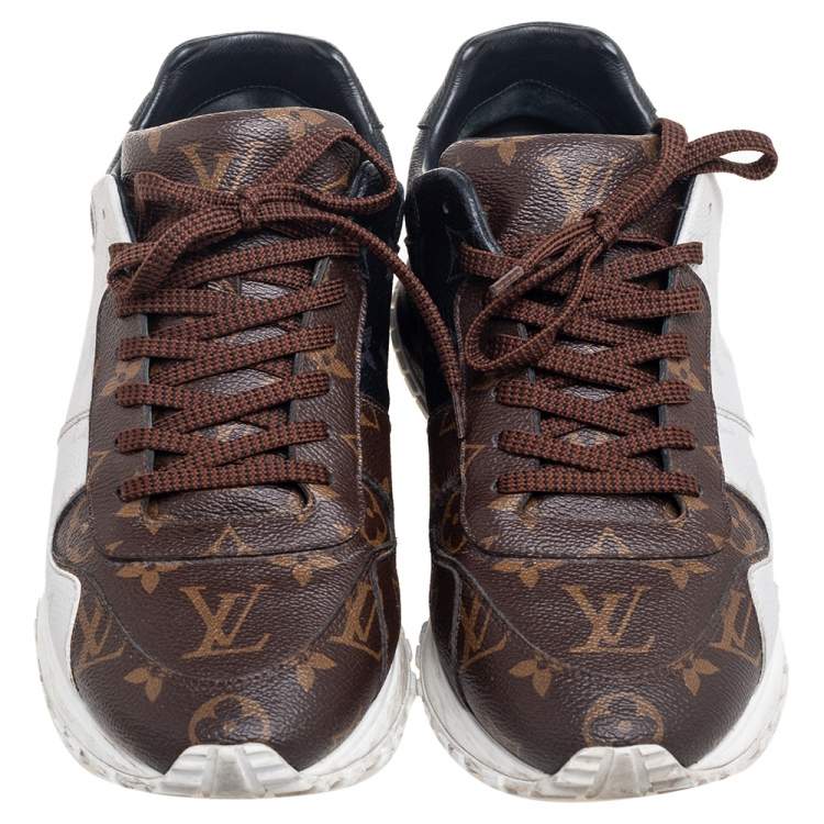 Pre Owned Louis Vuitton Tricolor Monogram Canvas Run Away Sneakers Size 41