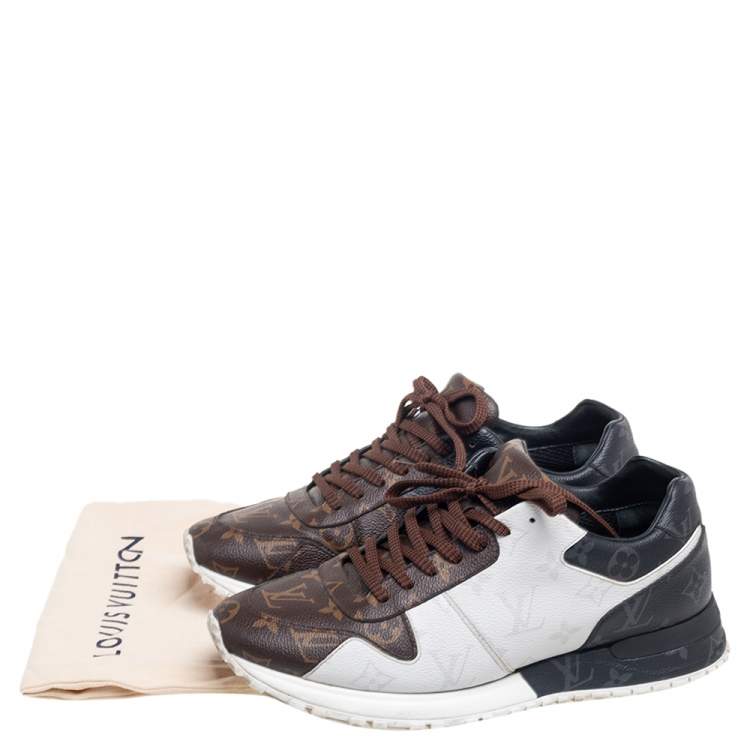 Pre Owned Louis Vuitton Tricolor Monogram Canvas Run Away Sneakers Size 41