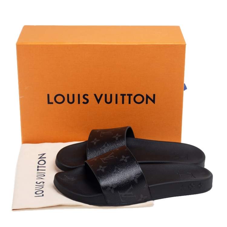 مملوكة مسبقًا Louis Vuitton Monogram Canvas Waterfront Flat Slides Size 40