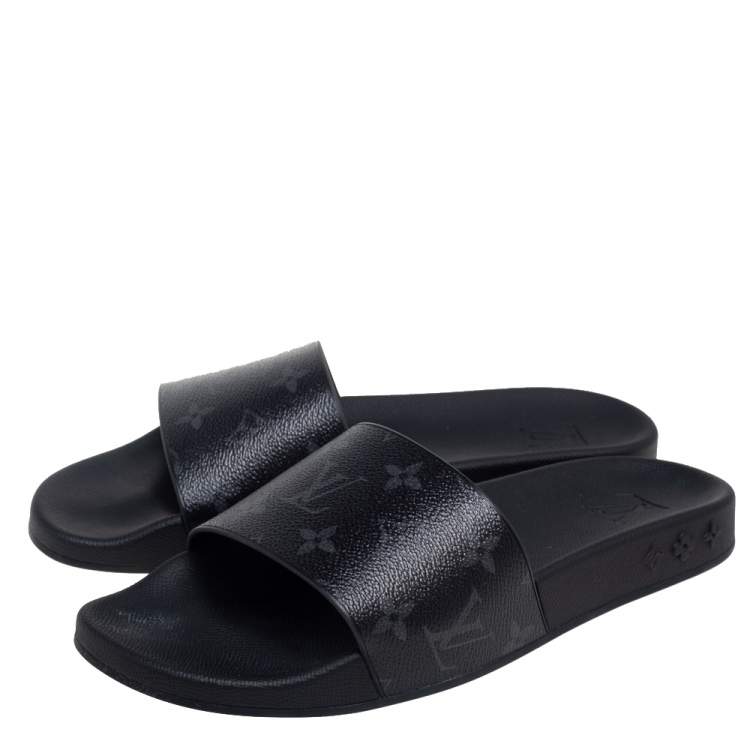 مملوكة مسبقًا Louis Vuitton Monogram Canvas Waterfront Flat Slides Size 40