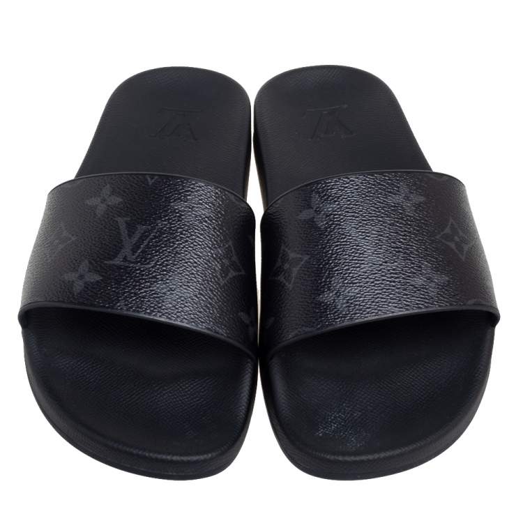 مملوكة مسبقًا Louis Vuitton Monogram Canvas Waterfront Flat Slides Size 40