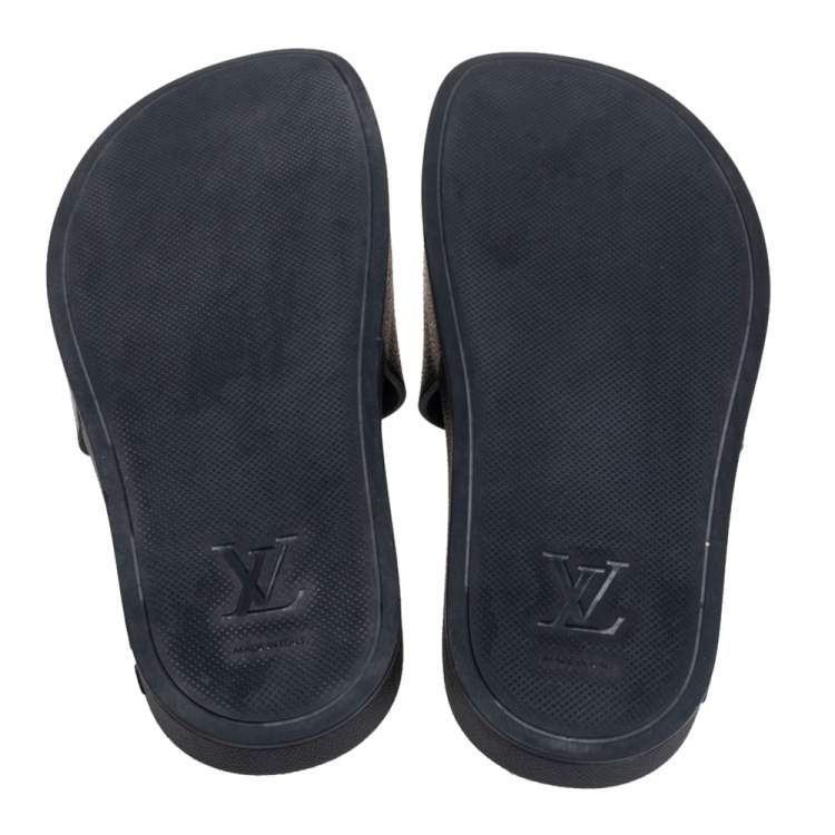 مملوكة مسبقًا Louis Vuitton Monogram Canvas Waterfront Flat Slides Size 40