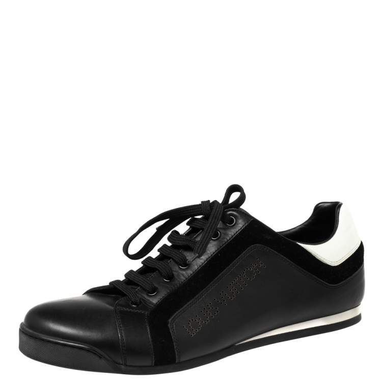 Louis Vuitton Black/Silver Patent Leather And Leather Low Top Lace Up  Sneakers Size 41 Louis Vuitton | The Luxury Closet