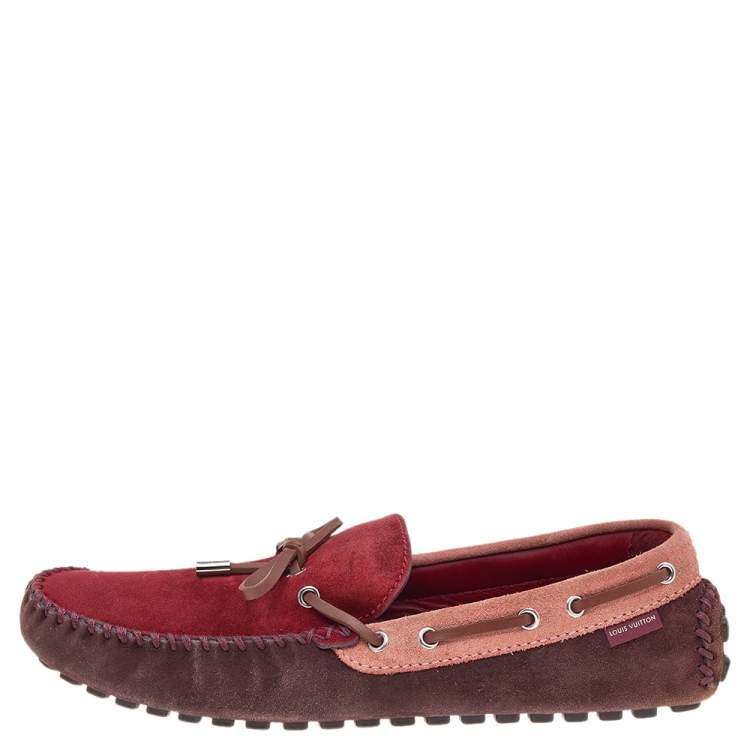 red louis vuitton loafers