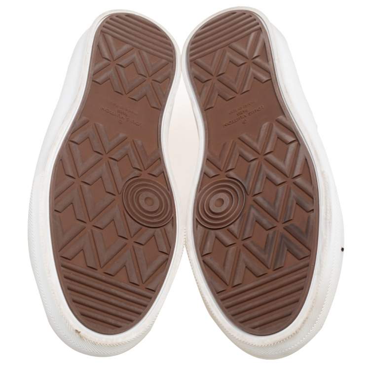 Pre Owned Louis Vuitton Black Monogram Coated Canvas Sneakers Size 42.5