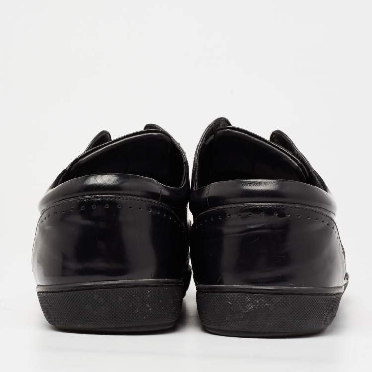 Pre Owned Louis Vuitton Black Leather  Lace Up Oxford Size 44 