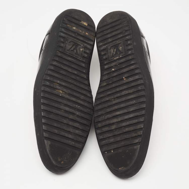 Pre Owned Louis Vuitton Black Leather  Lace Up Oxford Size 44 