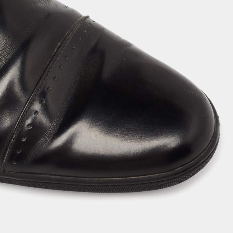 Pre Owned Louis Vuitton Black Leather  Lace Up Oxford Size 44 