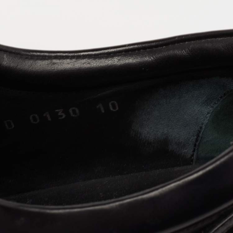 Pre Owned Louis Vuitton Black Leather  Lace Up Oxford Size 44 