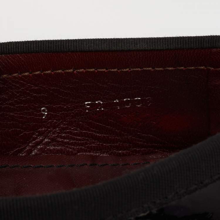Pre Owned Louis Vuitton Black Patent leather Monte Carlo Loafers Size 43