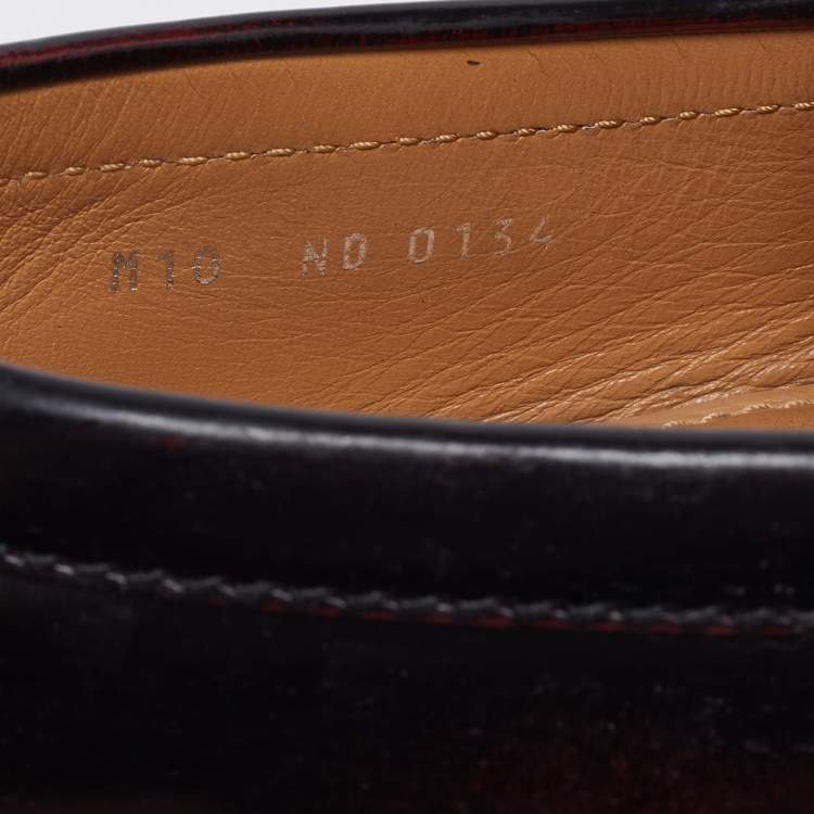 Pre Owned Louis Vuitton Two Tone Leather Hockenheim Slip On Loafers Size 44