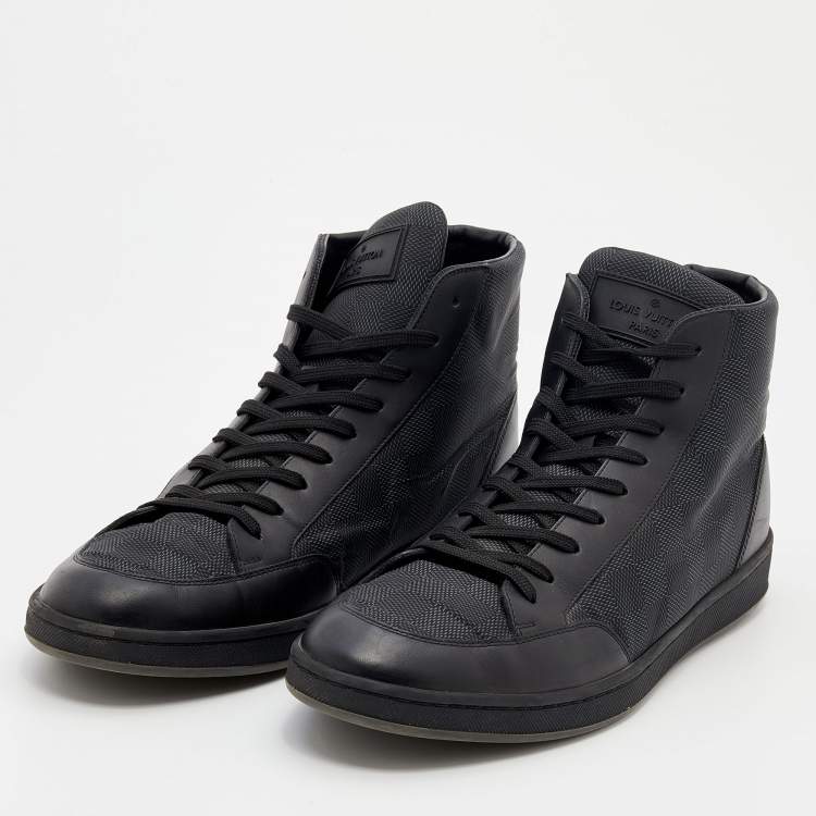 Louis Vuitton Damier Graphite Nylon And Leather Offshore High Top