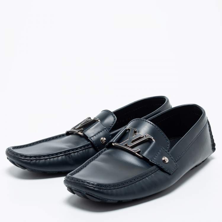 Louis Vuitton loafers, Model: Monte-Carlo Navy Blue, Cut 42, new condition!  Leather ref.105984 - Joli Closet