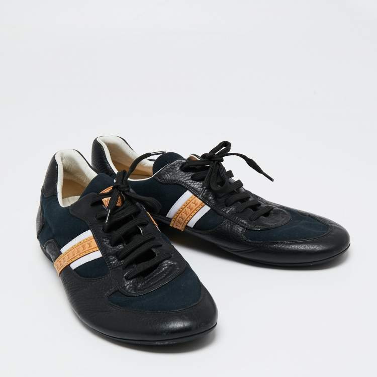 Pre Owned Louis Vuitton Multicolor Canvas And Leather Low Top Sneakers Size 42