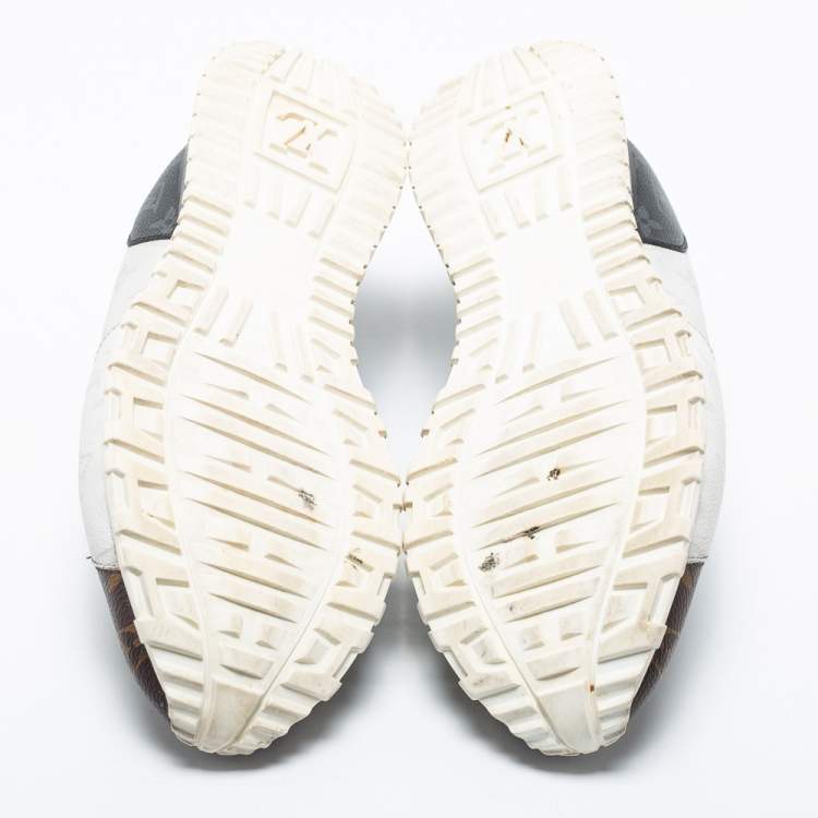 Pre Owned Louis Vuitton Tri-Color Monogram Canvas Runaway Sneakers Size 43.5
