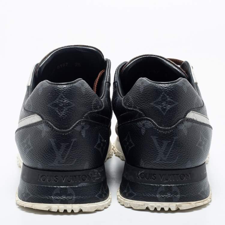 Pre Owned Louis Vuitton Tri-Color Monogram Canvas Runaway Sneakers Size 43.5