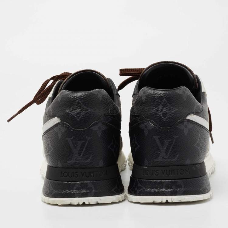 Pre Owned Louis Vuitton  Brown/Black Monogram Canvas Lace Up Sneakers Size 41.5