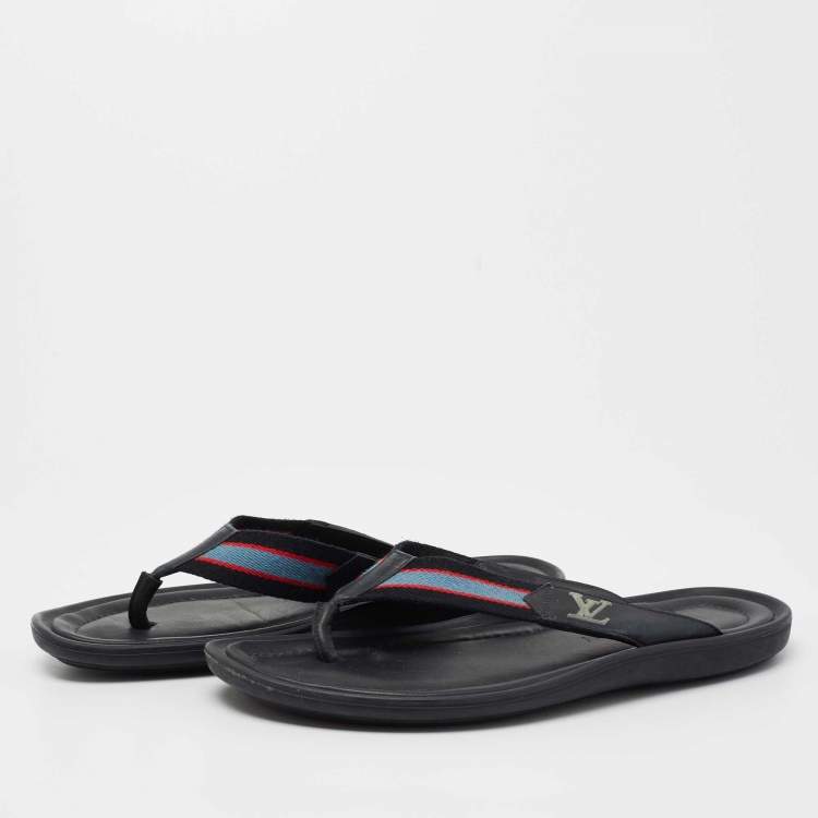 Louis Vuitton Flip Flops Sandals Navy Size US8 EU41 Men's