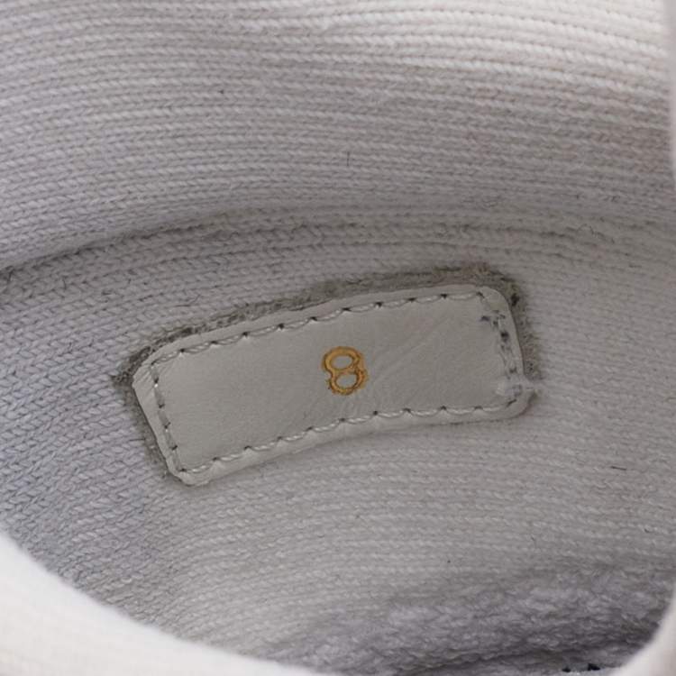 Pre Owned Louis Vuitton White Knit Fabric V.N.R Sneakers Size 42
