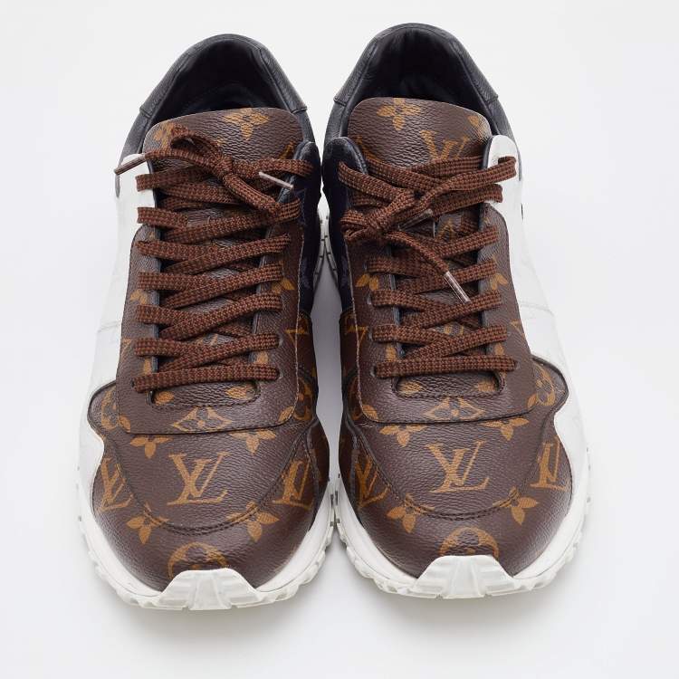 Pre Owned Louis Vuitton Tricolor Monogram Canvas Runaway Sneakers Size 42