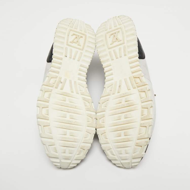 Pre Owned Louis Vuitton Tri Color Monogram Canvas Run Away Low Top Sneakers Size 43