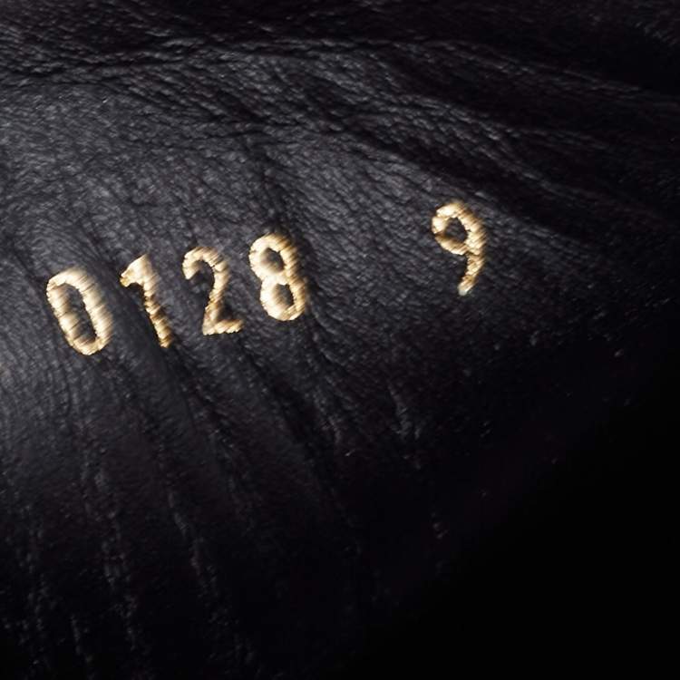 Pre Owned Louis Vuitton Black/Brown Leather And Monogram Canvas Run Away Sneakers Size 43