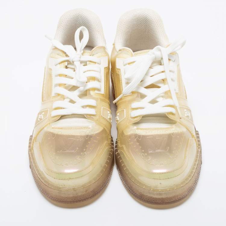 مملوكة مسبقًا Louis Vuitton Transparent Monogram PVC Trainer Sneakers Size 42