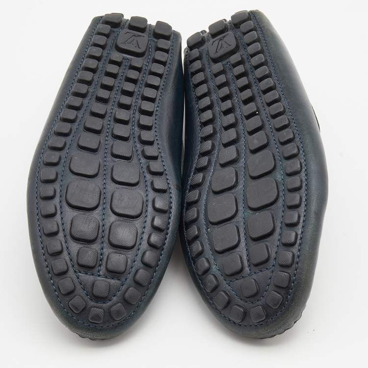 Pre Owned Louis Vuitton Multicolor Leather Bow Slip On Loafers Size 41