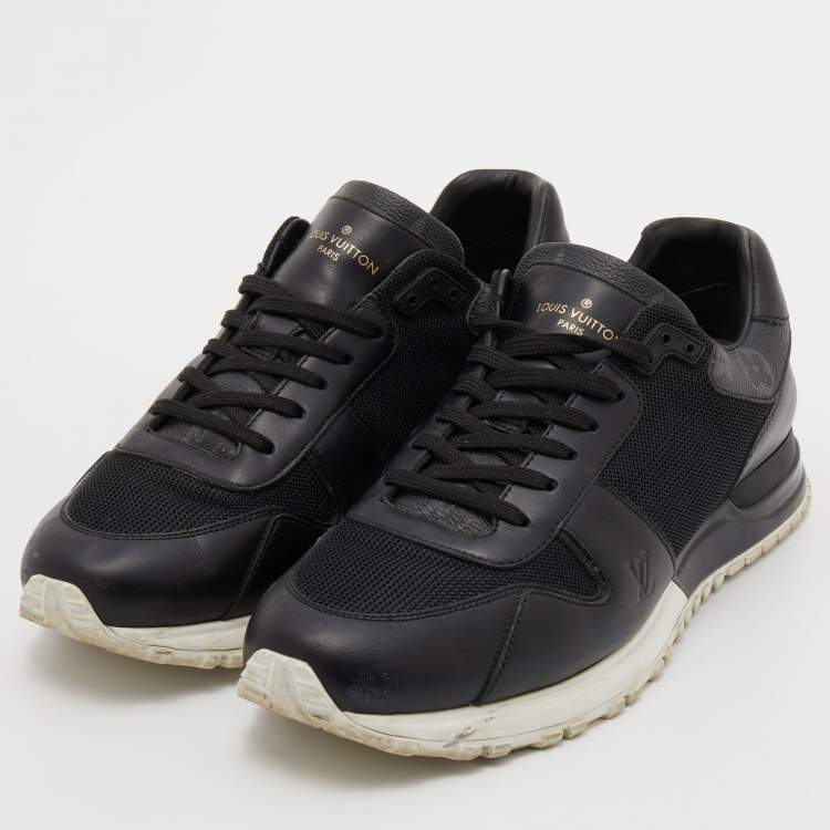 Louis Vuitton Run Away Sneaker Monogram Embossed Leather Black