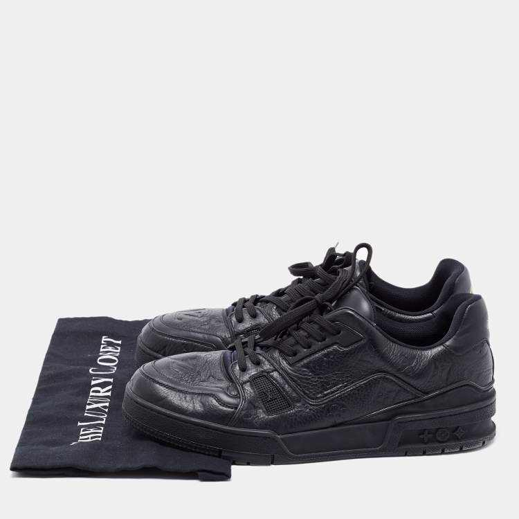 مملوكة مسبقًا Louis Vuitton Black Leather Empreinte Low Top Sneakers Size 41