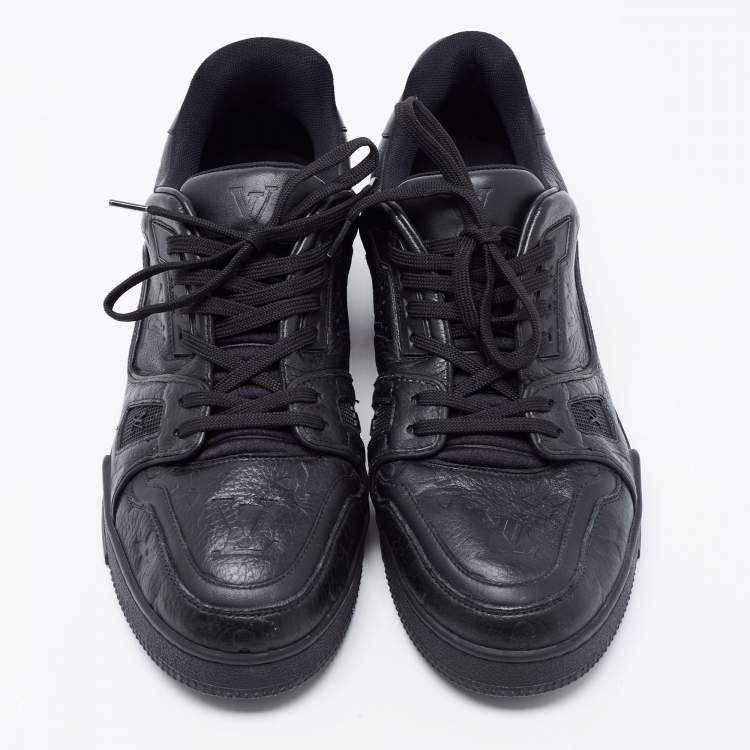 مملوكة مسبقًا Louis Vuitton Black Leather Empreinte Low Top Sneakers Size 41