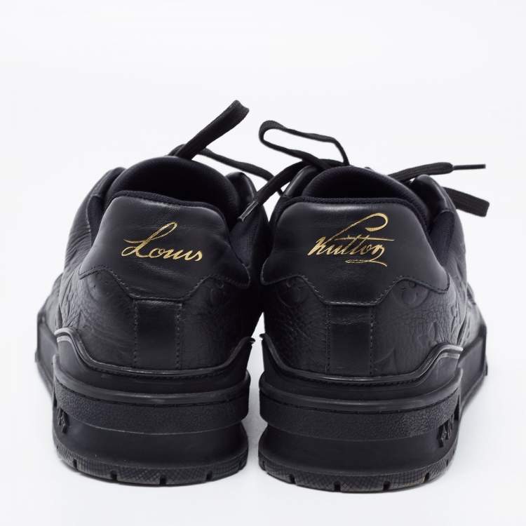 مملوكة مسبقًا Louis Vuitton Black Leather Empreinte Low Top Sneakers Size 41