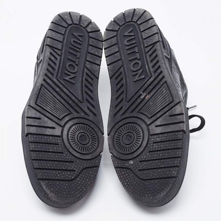 مملوكة مسب�قًا Louis Vuitton Black Leather Empreinte Low Top Sneakers Size 41
