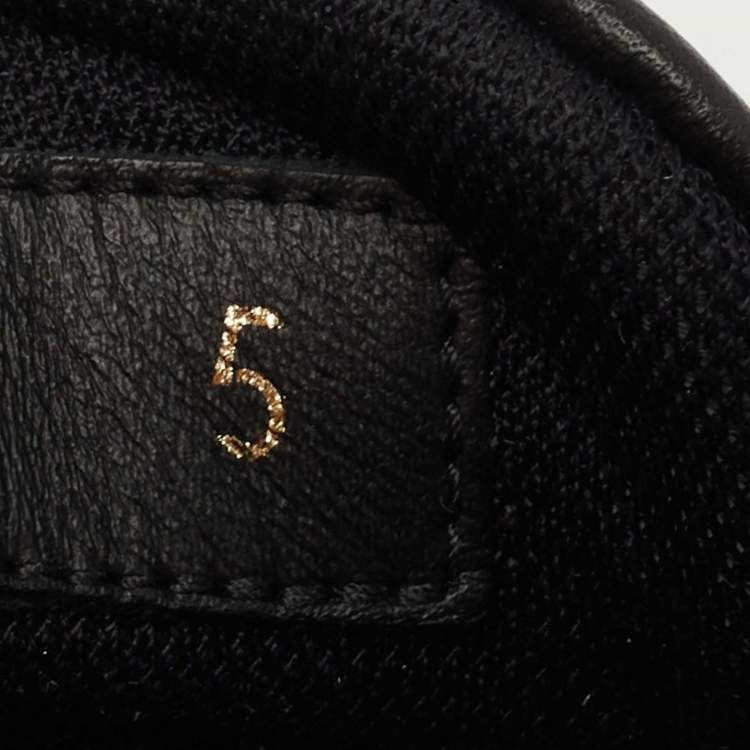 Pre Owned Louis Vuitton Black Monogram Eclipse Frontrow Low Top Sneakers Size 39