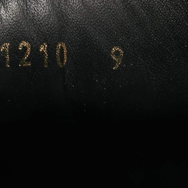 مملوكة مسبقًا Louis Vuitton Black/Grey Leather and Monogram Coated Canvas Match Up Sneakers Size 43
