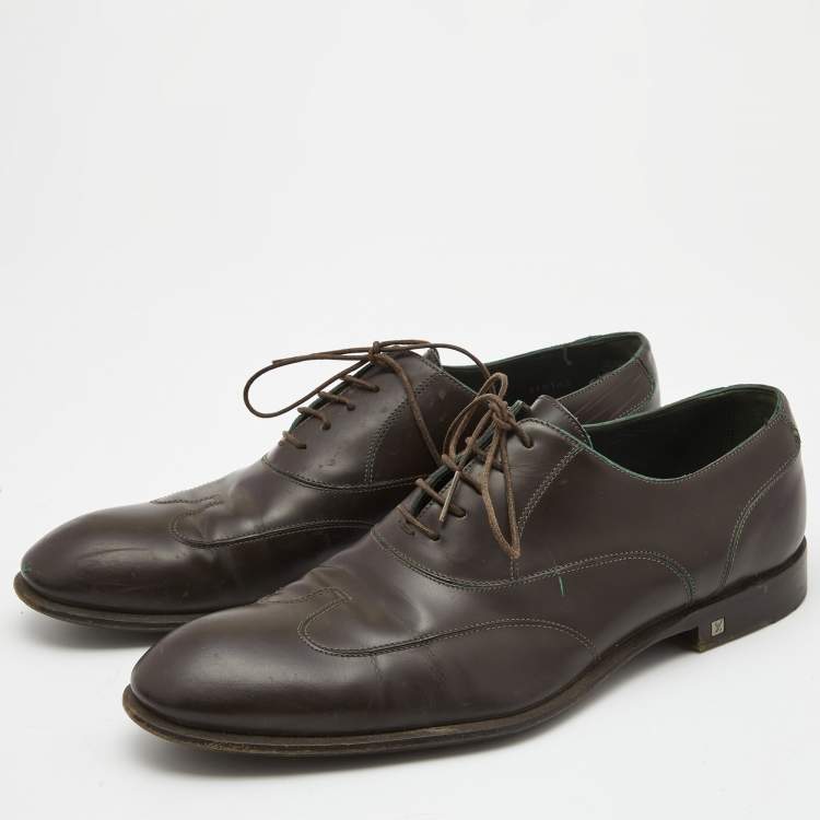 Louis Vuitton Brown Leather Oxfords Size 42.5 Louis Vuitton