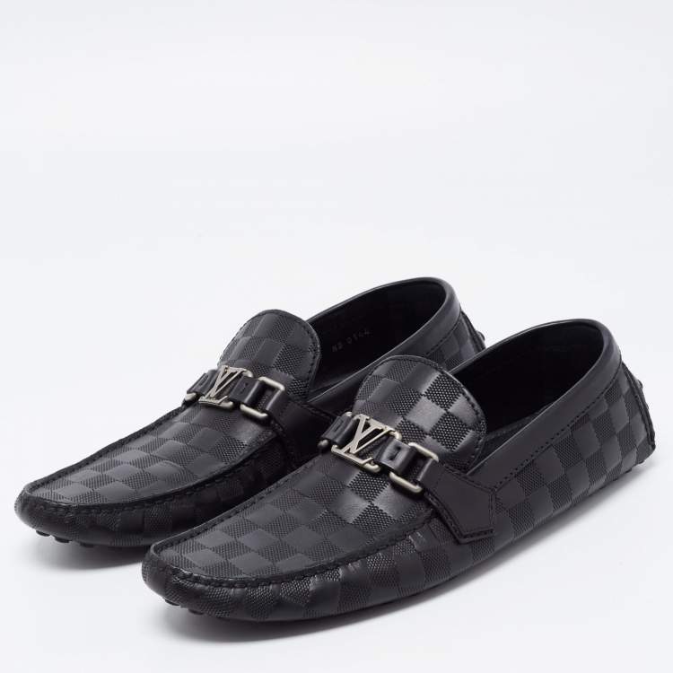Louis Vuitton Navy Leather Hockehnheim Loafers Size 43 Louis Vuitton